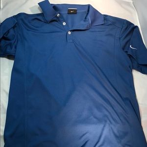 Men’s L NikeGolf Drifit Blue Polo